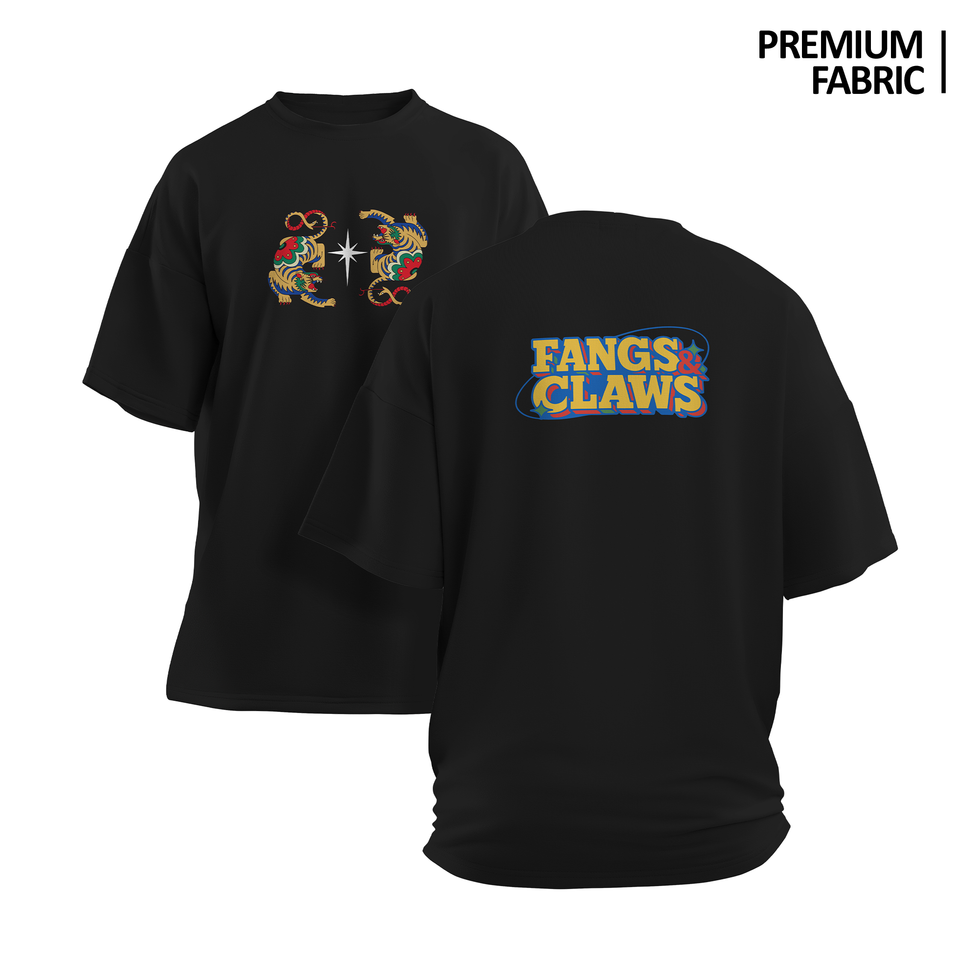 Fangs & Claws Tee - Unisex Oversized T-shirt