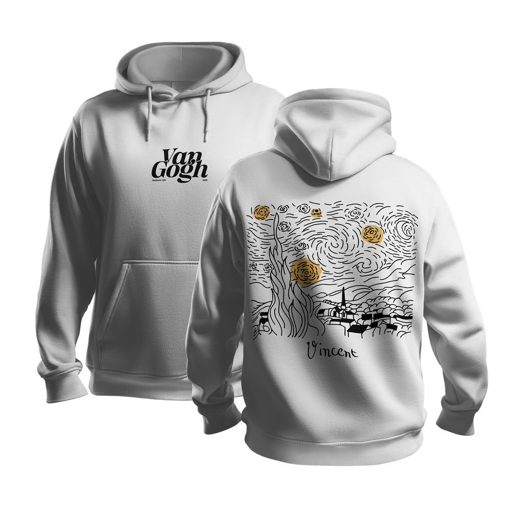 Van Gogh – Starry Night - Unisex Oversized Premium Hoodie