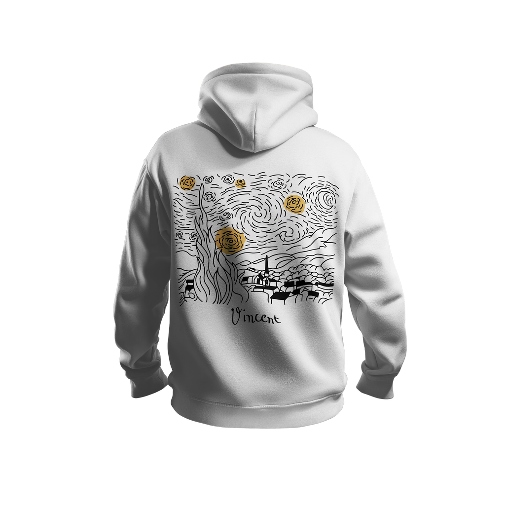Van Gogh – Starry Night - Unisex Oversized Premium Hoodie