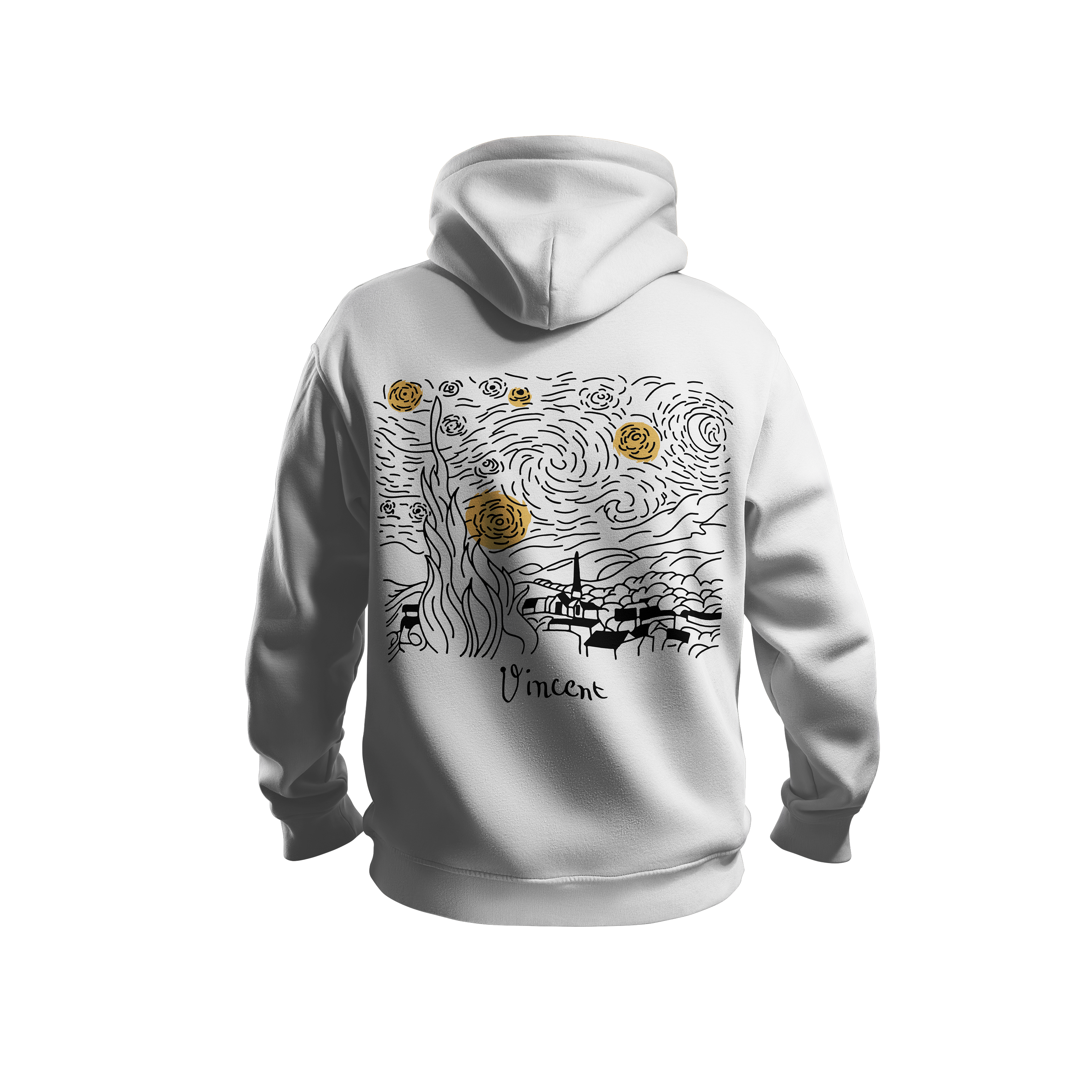 Van Gogh – Starry Night - Unisex Oversized Premium Hoodie